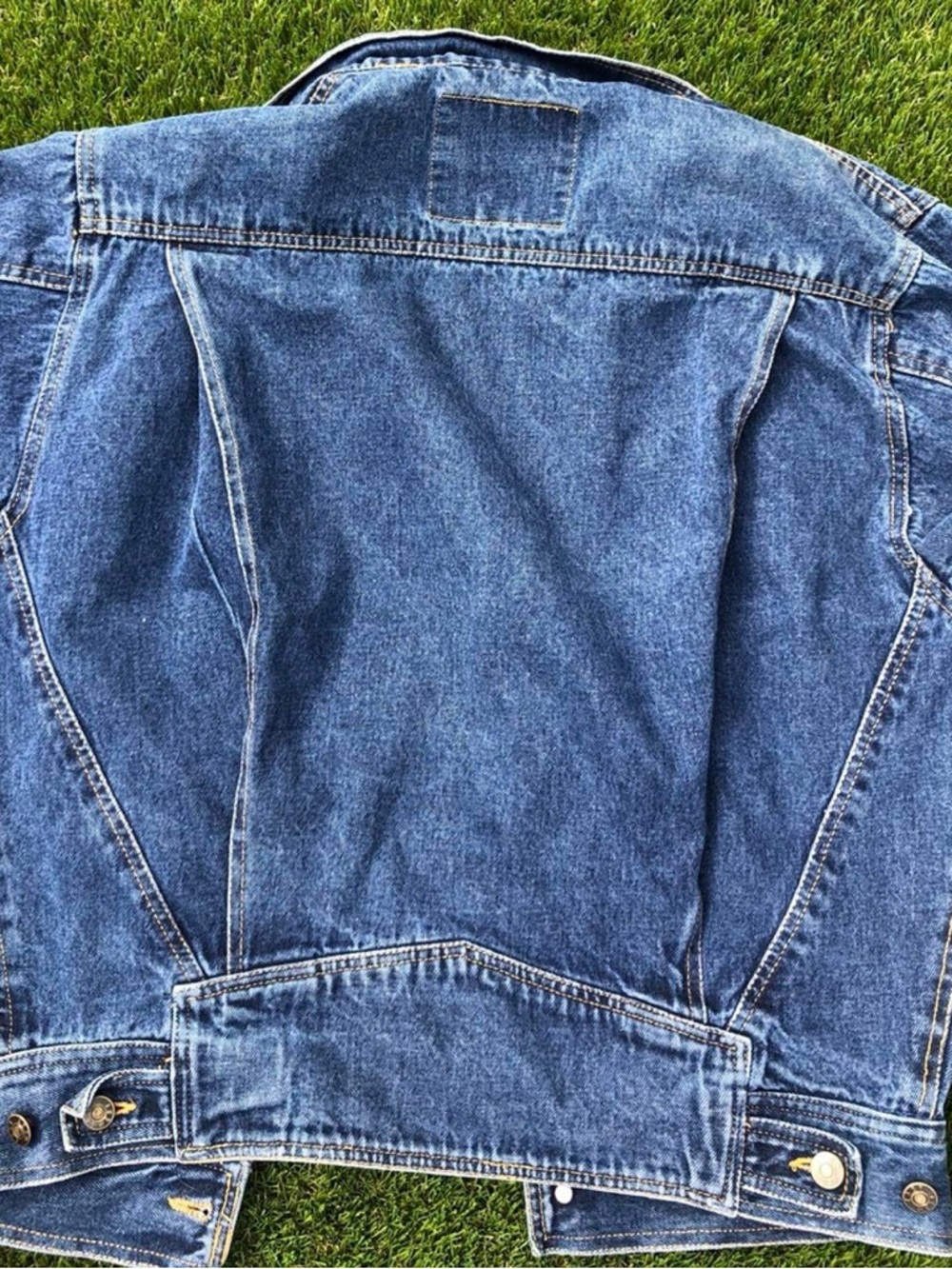 Vintage Blue Denim Jacket - Classic Jean Coat - Picture 6 of 7